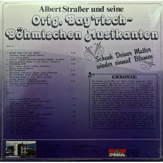 Albert Straßer Und Seine Orig. Bay'risch~Böhmischen Musikanten