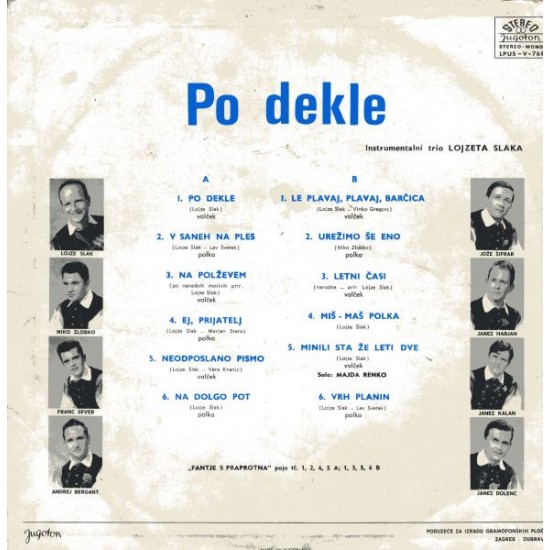 Ansambel Lojzeta Slaka ‎– Po Dekle