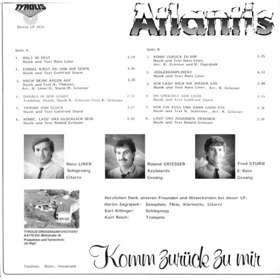 Atlantis  ‎– Komm Zurück Zu Mir