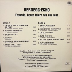 Orig. Bernegg-Echo - Freunde, heute feiern wir ein Fest