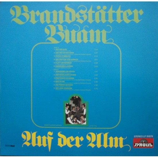 BrandStätter Buam ‎– Auf Der Alm