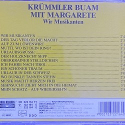 CD - Krümmler Buam Mit Margarete – Wir Musikanten