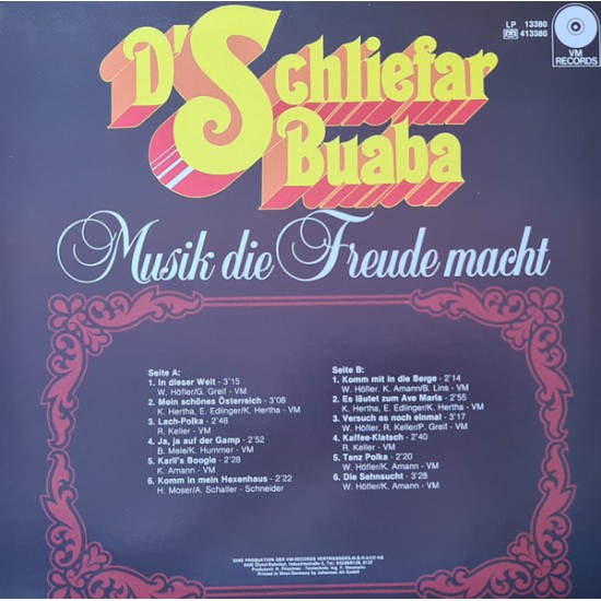 D' Schliefar Buaba – Musik Die Freude Macht