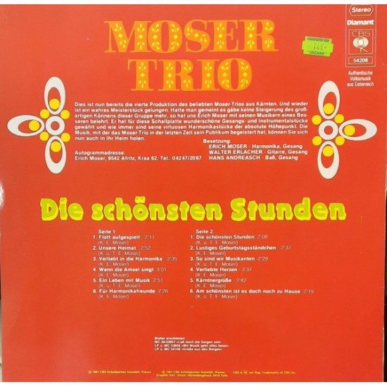 Das Moser Trio – Die Schönsten Stunden