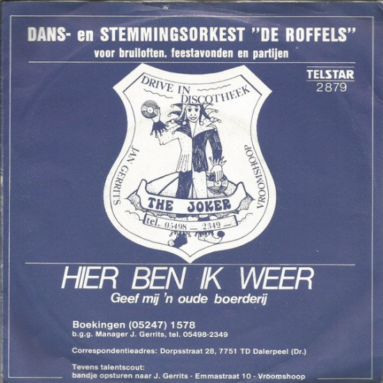 De Roffels ‎– Hier Ben Ik Weer