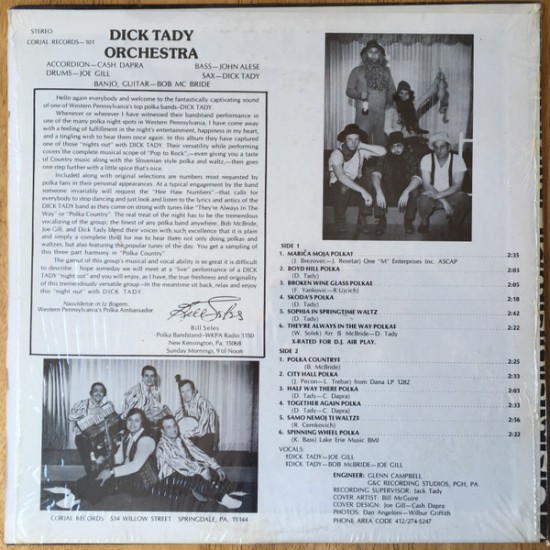 Dick Tady, Dick Tady Orchestra ‎– Dick Tady Orchestra