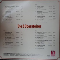 Die 3 Obersteirer und Franz Lindbichler ‎– Grüßen Alle Ihre Freunde!