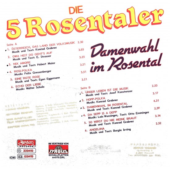 Die 5 Rosentaler – Damenwahl Im Rosental