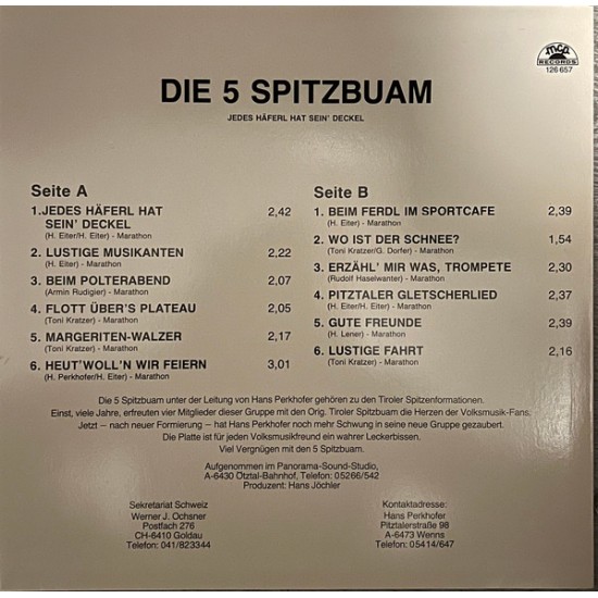 Die 5 Spitzbuam – Jedes häferl hat sein’ deckel