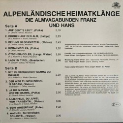 Die Almvagabunden Franz Und Hans – Alpenländische Heimatklänge