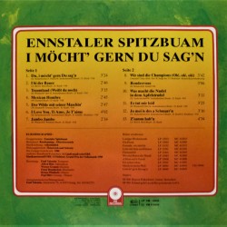 Die Ennstaler Spitzbuam ‎– I Möcht' Gern Du Sag'n