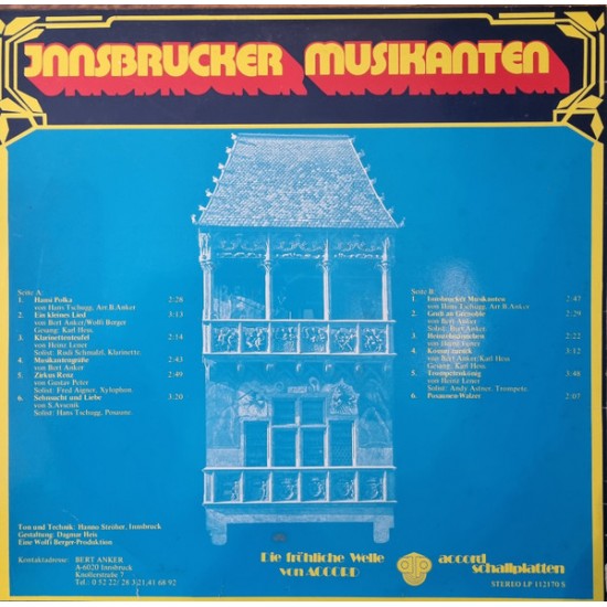 Die Innsbrucker Musikanten ‎– Mit Musik Durch's Leben