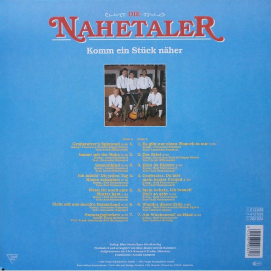 Die Nahetaler ‎– Komm Ein Stück Näher