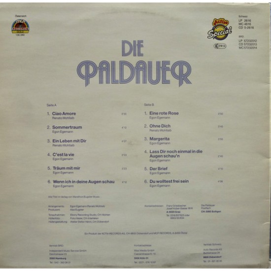 Die Paldauer ‎– Ein Leben Mit Dir