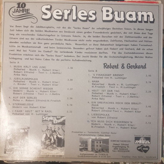 Die Serles Buam ‎– Musik Hält Uns Jung