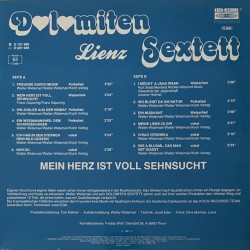 Dolomiten Sextett Lienz ‎– Mein Herz Ist Voll Sehnsucht