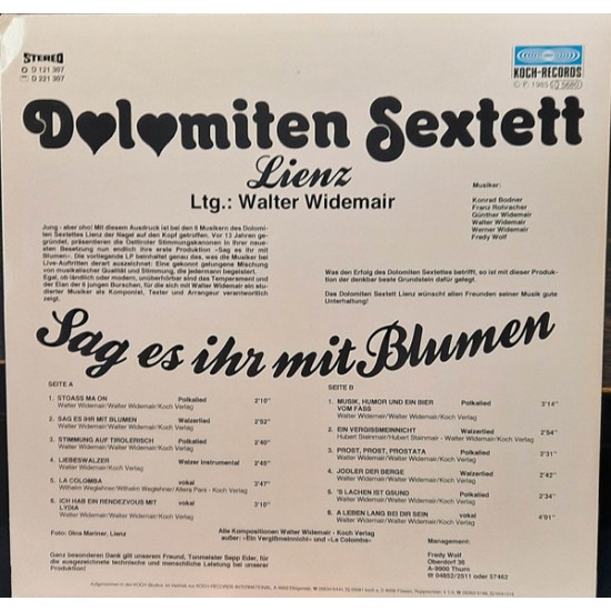 Dolomiten Sextett Lienz – Sag Es Ihr Mit Blumen