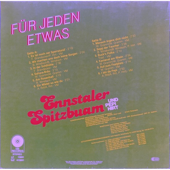 Ennstaler Spitzbuam Und Pepi Hirt – Für Jeden Etwas