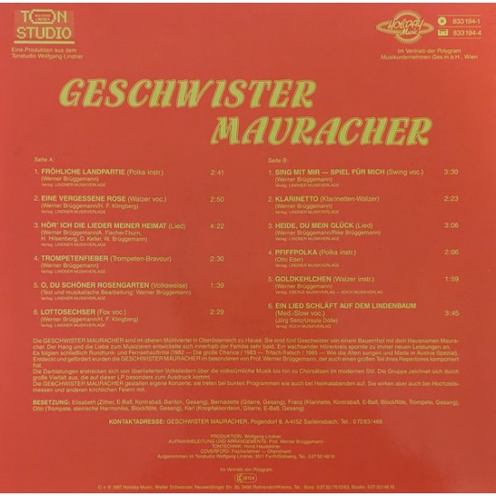 Geschwister Mauracher – Musik, Die Uns Zusammenhält Geschwister Mauracher – Musik, Die Uns Zusammenhält