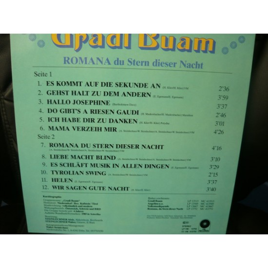 Gradl Buam ‎– Romana Du Stern Dieser Nacht
