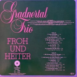 Gradnertal Trio ‎– Froh Und Heiter