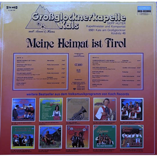 Großglocknerkapelle Kals ‎– Meine Heimat Ist Tirol