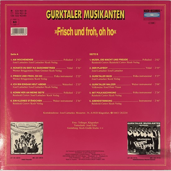 Gurktaler Musikanten - Frisch und froh, oh ho"