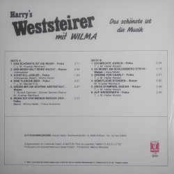 Harry's Weststeirer Mit Wilma ‎– Das Schonste Ist Die Musik
