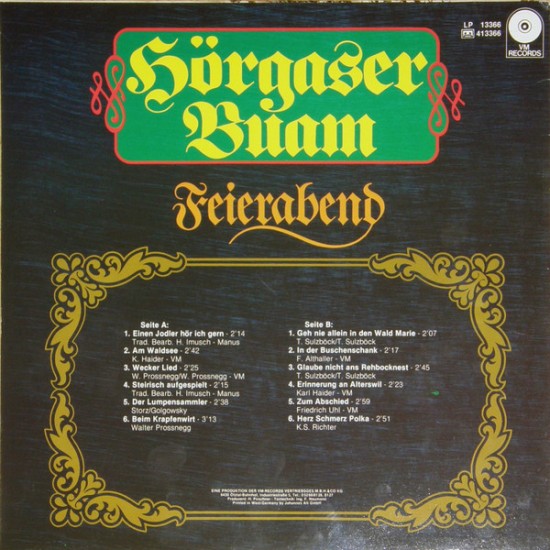 Hörgaser Buam ‎– Feierabend