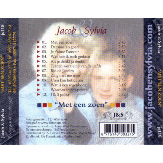 CD Jacob & Sylvia – Met Een Zoen