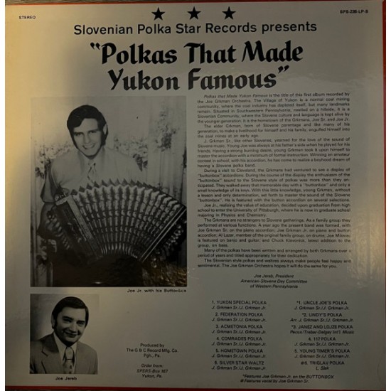 Joe Grkman Orchestra – Polkas that made yukon famous