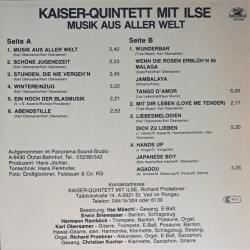Kaiser Quintett mit Ilse ‎– Musik aus aller Welt