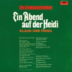 Klaus Und Ferdl ‎– Ein Abend Auf Der Heidi