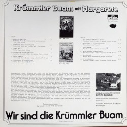 Krümmler Buam Mit Margarete ‎– Wir Sind Die Krümmler Buam