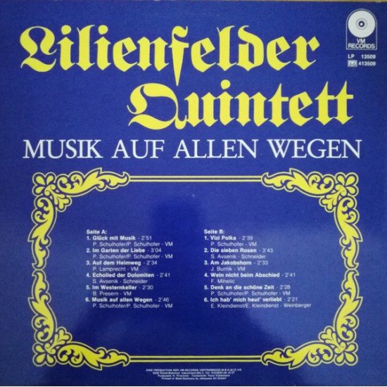 Lilienfelder Quintett – Musik Auf Allen Wegen