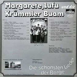 Margarete, Lufu und Die Krümmler Buam ‎– Die Schönsten Lieder Der Berge
