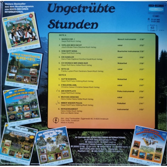 Marianka Sextett – Ungetrübte Stunden