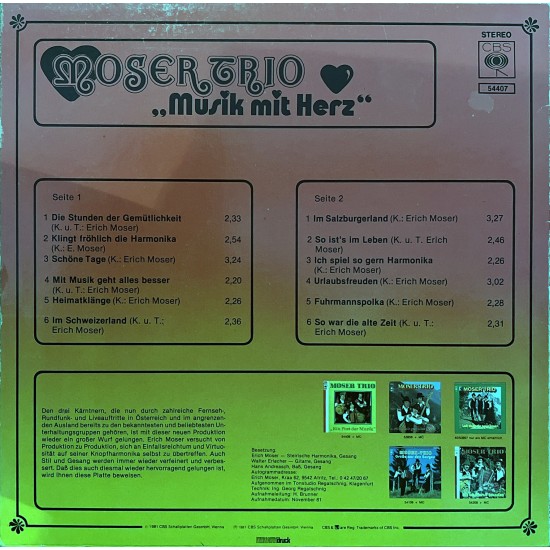 Moser Trio – Musik Mit Herz