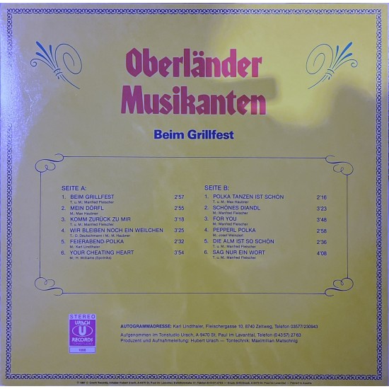 Oberländer musikanten -  Beim Grillfest