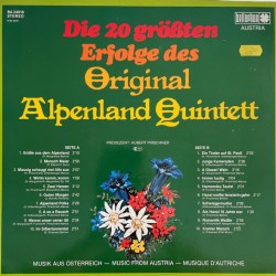Orig. Alpenland Quintett – Die 20 Größten Erfolge Des Orig. Alpenland Quintett