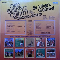 Orig. Blauspitz Quintett - So klingt's in osttirol