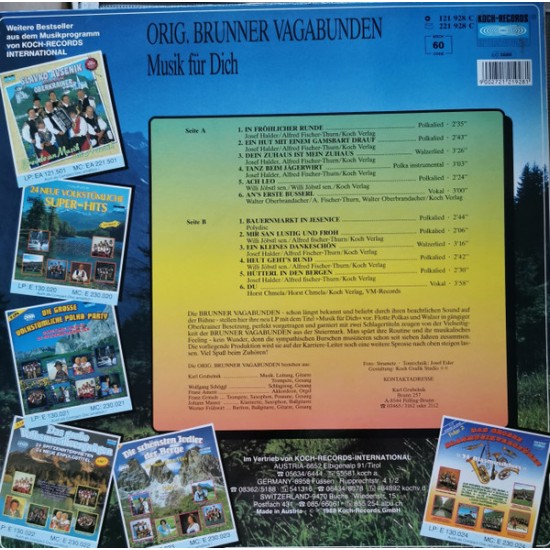 Orig. Brunner Vagabunden – Musik Für Dich