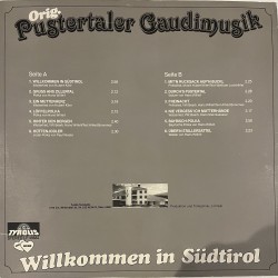 Orig. Pustertaler Gaudimusik ‎– Wilkommen In Südtirol