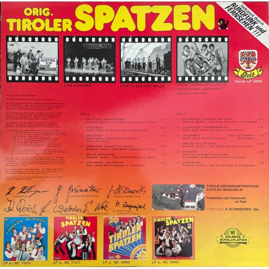 Orig. Tiroler Spatzen ‎– Oft Kopiert Und Nie Erreicht