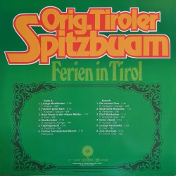 Orig. Tiroler Spitzbuam ‎– Ferien In Tirol