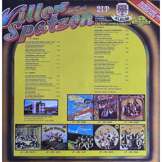 Orig. Viller Spatzen - 25 Jahre Erfolgsmusik (2LP)