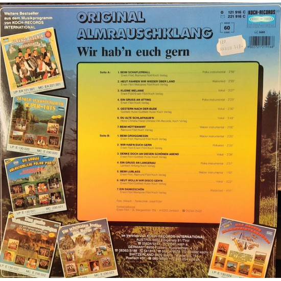 Original Almrauschklang – Wir Hab'n Euch Gern