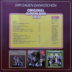 Original Alpenland Trio – Wir Sagen Danke-schön