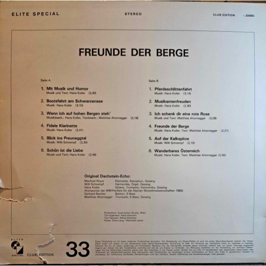 Original Dachstein Echo ‎– Freunde Der Berge
