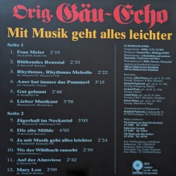 Original Gäu-Echo – Mit Musik Geht Alles Leichter